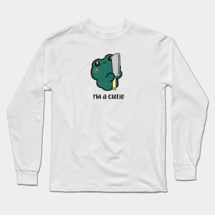 I’m a cutie , cute frog with knife Long Sleeve T-Shirt